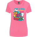 Just a Boy Who Loves Trains Spotter Engine Womens Wider Cut T-Shirt Azalea