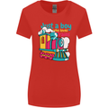 Just a Boy Who Loves Trains Spotter Engine Womens Wider Cut T-Shirt Red