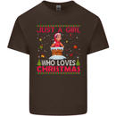 Just a Girl Who Loves Christmas Funny Kids T-Shirt Childrens Chocolate