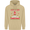 Just a Girl Who Loves Christmas Funny Mens 80% Cotton Hoodie Sand
