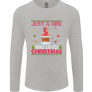 Just a Girl Who Loves Christmas Funny Mens Long Sleeve T-Shirt Sports Grey