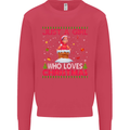 Just a Girl Who Loves Christmas Funny Mens Sweatshirt Jumper Heliconia