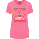 Just a Girl Who Loves Christmas Funny Womens Wider Cut T-Shirt Azalea