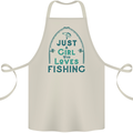 Just a Girl Who Loves Fishing Fisherwoman Cotton Apron 100% Organic Natural