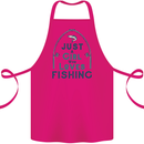 Just a Girl Who Loves Fishing Fisherwoman Cotton Apron 100% Organic Pink