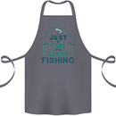 Just a Girl Who Loves Fishing Fisherwoman Cotton Apron 100% Organic Steel