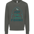Just a Girl Who Loves Fishing Fisherwoman Kids Sweatshirt Jumper Storm Grey
