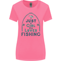 Just a Girl Who Loves Fishing Fisherwoman Womens Wider Cut T-Shirt Azalea