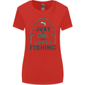 Just a Girl Who Loves Fishing Fisherwoman Womens Wider Cut T-Shirt Red