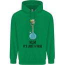Just a Vase Funny Bong Weed Cannabis Drugs Childrens Kids Hoodie Irish Green