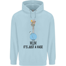 Just a Vase Funny Bong Weed Cannabis Drugs Childrens Kids Hoodie Light Blue
