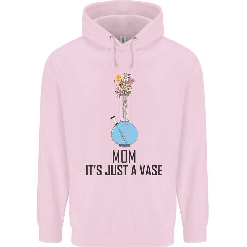 Just a Vase Funny Bong Weed Cannabis Drugs Childrens Kids Hoodie Light Pink