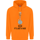 Just a Vase Funny Bong Weed Cannabis Drugs Childrens Kids Hoodie Orange