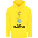Just a Vase Funny Bong Weed Cannabis Drugs Childrens Kids Hoodie Yellow