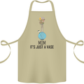 Just a Vase Funny Bong Weed Cannabis Drugs Cotton Apron 100% Organic Khaki