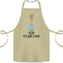 Just a Vase Funny Bong Weed Cannabis Drugs Cotton Apron 100% Organic Khaki