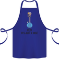 Just a Vase Funny Bong Weed Cannabis Drugs Cotton Apron 100% Organic Royal Blue