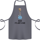 Just a Vase Funny Bong Weed Cannabis Drugs Cotton Apron 100% Organic Steel