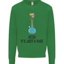 Just a Vase Funny Bong Weed Cannabis Drugs Kids Sweatshirt Jumper Irish Green