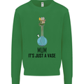 Just a Vase Funny Bong Weed Cannabis Drugs Kids Sweatshirt Jumper Irish Green