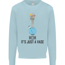 Just a Vase Funny Bong Weed Cannabis Drugs Kids Sweatshirt Jumper Light Blue