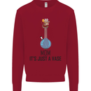 Just a Vase Funny Bong Weed Cannabis Drugs Kids Sweatshirt Jumper Red