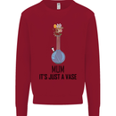 Just a Vase Funny Bong Weed Cannabis Drugs Kids Sweatshirt Jumper Red