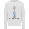Just a Vase Funny Bong Weed Cannabis Drugs Kids Sweatshirt Jumper White
