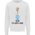 Just a Vase Funny Bong Weed Cannabis Drugs Kids Sweatshirt Jumper White