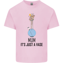 Just a Vase Funny Bong Weed Cannabis Drugs Kids T-Shirt Childrens Light Pink