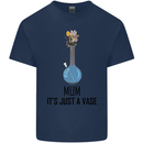 Just a Vase Funny Bong Weed Cannabis Drugs Kids T-Shirt Childrens Navy Blue