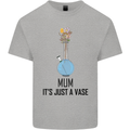 Just a Vase Funny Bong Weed Cannabis Drugs Kids T-Shirt Childrens Sports Grey