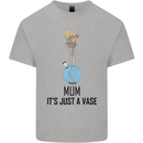 Just a Vase Funny Bong Weed Cannabis Drugs Kids T-Shirt Childrens Sports Grey