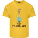 Just a Vase Funny Bong Weed Cannabis Drugs Kids T-Shirt Childrens Yellow