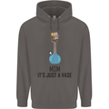 Just a Vase Funny Bong Weed Cannabis Drugs Mens 80% Cotton Hoodie Charcoal