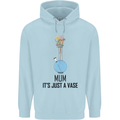 Just a Vase Funny Bong Weed Cannabis Drugs Mens 80% Cotton Hoodie Light Blue