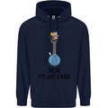Just a Vase Funny Bong Weed Cannabis Drugs Mens 80% Cotton Hoodie Navy Blue