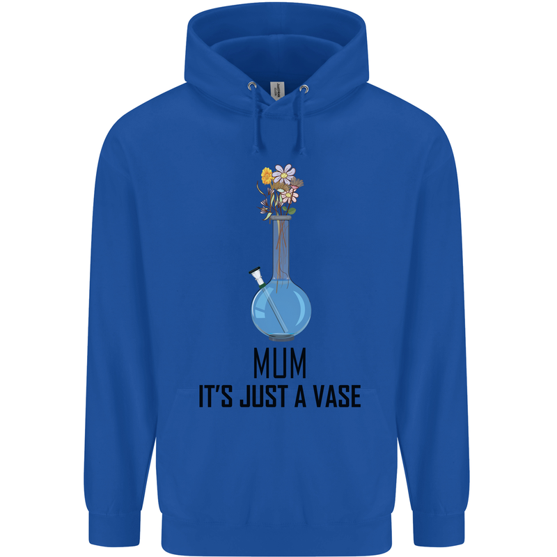 Just a Vase Funny Bong Weed Cannabis Drugs Mens 80% Cotton Hoodie Royal Blue