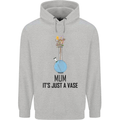 Just a Vase Funny Bong Weed Cannabis Drugs Mens 80% Cotton Hoodie Sports Grey