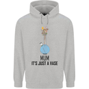 Just a Vase Funny Bong Weed Cannabis Drugs Mens 80% Cotton Hoodie Sports Grey