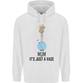 Just a Vase Funny Bong Weed Cannabis Drugs Mens 80% Cotton Hoodie White