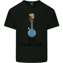 Just a Vase Funny Bong Weed Cannabis Drugs Mens Cotton T-Shirt Tee Top Black