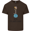 Just a Vase Funny Bong Weed Cannabis Drugs Mens Cotton T-Shirt Tee Top Dark Chocolate