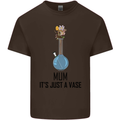 Just a Vase Funny Bong Weed Cannabis Drugs Mens Cotton T-Shirt Tee Top Dark Chocolate