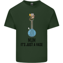 Just a Vase Funny Bong Weed Cannabis Drugs Mens Cotton T-Shirt Tee Top Forest Green