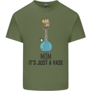 Just a Vase Funny Bong Weed Cannabis Drugs Mens Cotton T-Shirt Tee Top Military Green