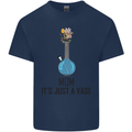Just a Vase Funny Bong Weed Cannabis Drugs Mens Cotton T-Shirt Tee Top Navy Blue