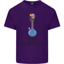 Just a Vase Funny Bong Weed Cannabis Drugs Mens Cotton T-Shirt Tee Top Purple