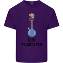 Just a Vase Funny Bong Weed Cannabis Drugs Mens Cotton T-Shirt Tee Top Purple