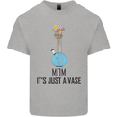 Just a Vase Funny Bong Weed Cannabis Drugs Mens Cotton T-Shirt Tee Top Sports Grey